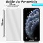 2x Panzerfolie für iPhone 11 Pro Max Display Schutzglas 9H Echt Hartglas Klar