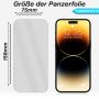 Panzerfolie für iPhone 14 Pro Display Schutzglas Verbundglas Echt Hartglas Klar