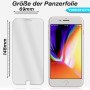 2x Panzerfolie für iPhone 7 Plus / iPhone 8 Plus Display Schutzglas 9H Glas Klar