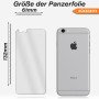 Panzerfolie für iPhone 6s Vorder + Rückseite Schutzglas 9H Echt Hartglas Klar