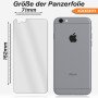 Panzerfolie für iPhone 6s Plus Vorder + Rückseite Schutzglas 9H Hartglas Klar