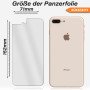Panzerfolie für iPhone 7 Plus / iPhone 8 Plus Vorder + Rückseite Schutzglas Klar