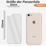 Panzerfolie für iPhone SE 2020 / 2022 Vorder + Rückseite Schutzglas 9H Glas Klar