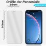 Panzerfolie für iPhone XR Vorder + Rückseite Schutzglas 9H Echt Hartglas Klar