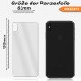 Rückseite Panzerfolie für iPhone X / Xs Rückseitenschutz Schutz Glasfolie Klar