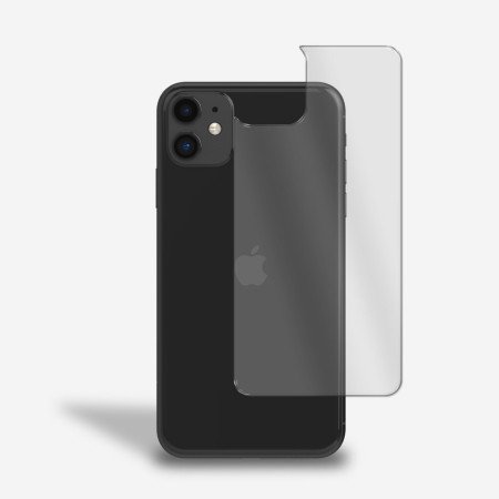 Rückseite Panzerfolie für iPhone 11 Schutzglas Rückseitenschutz Glasfolie Klar