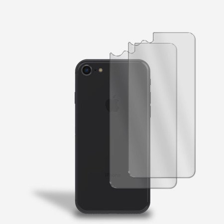 2x Rückseite Panzerfolie für iPhone 7 / Iphone 8 Rückseitenschutz Schutzglas 9H