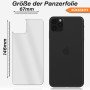 2x Rückseite Panzerfolie für iPhone 11 Pro Max Rückseitenschutz Glasfolie Klar