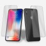 2x Panzerfolie für iPhone X / XS Vorder + Rückseite Schutzglas 9H Hartglas Klar