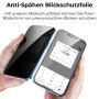 Privacy Folie für iPhone 13 Mini Blickschutzfolie Sichtschutz Schwarz Mat