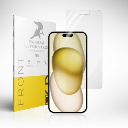 Panzerfolie für iPhone 15 Plus Bildschirmschutz Hydrogel Folie TPU Film Klar