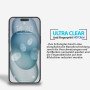 Panzerfolie für iPhone 15 Display Schutzglas Verbundglas Gehärtetes Glas 9H Klar