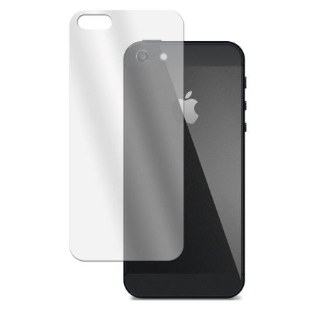 Rückseite Panzerfolie für iPhone 5 / 5s / SE Schutzglas Hinten Echt Glas 9H Klar