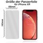 2x Panzerfolie für iPhone XR Displayschutz Schutzglas 9H Echt Hartglas Klar