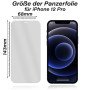 2x Panzerfolie für iPhone 12 Pro Displayschutz 9H Echt Hartglas Schutzglas Klar