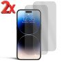 2x Panzerfolie für iPhone 14 Pro Max Displayschutz 9H Hartglas Schutzglas Klar