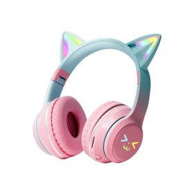 Kopfhörer Gradient RGB-Licht, Bluetooth, Stereo-Musik, Mädchen Kinder Geschenke