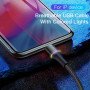 Baseus USB Kabel für iPhone 12 11 Pro XS Max LED 0,25-3m