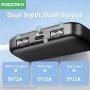 Rocoren 10000mAh Power Bank: Externe Batterie, Schnellladefunktion