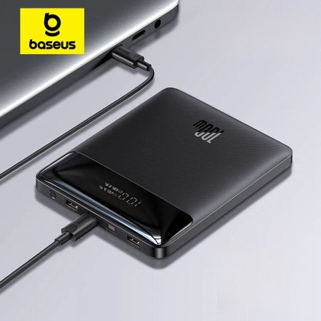 Baseus 20000mAh Power Bank: Typ C PD, Externes Schnellladegerät für Notebook