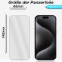 5er-Pack Display Glasfolie für iPhone 15 Pro Panzerglas 9H Hartglas Schutzglas