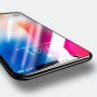 5D Panzerfolie für iPhone X / XS Schutzglas Vollabdeckung Echt Glas 9H - Schwarz