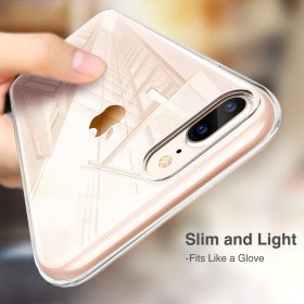 Schutzhülle für iPhone 7 Plus / 8 Plus Schutzkamera Handy Hülle Cover Case Klar